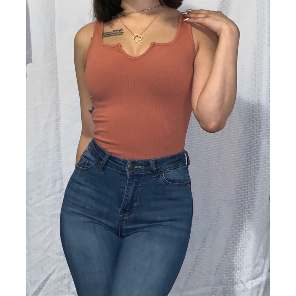 Tanish Orange Bodysuit
